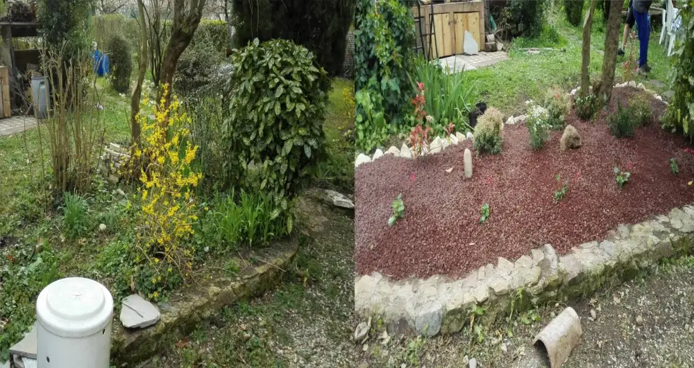 Réalisation d'un massif à vienne 38